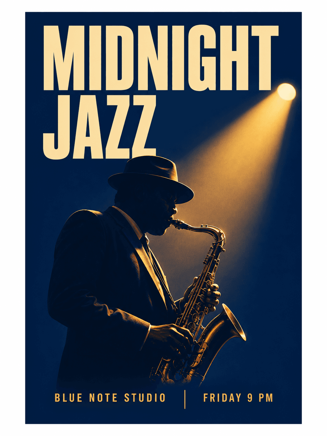 GPT Image 2.5 Flare: Typography, under a spotlight